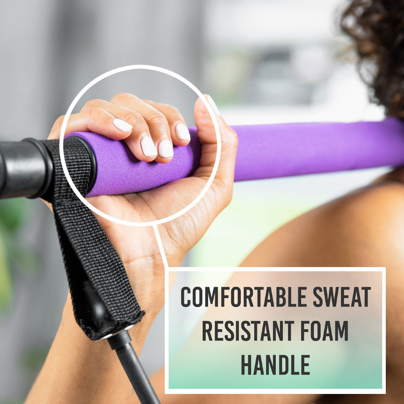 FlexCore® – Multifunctional Pilates Bar with Resistance Bands