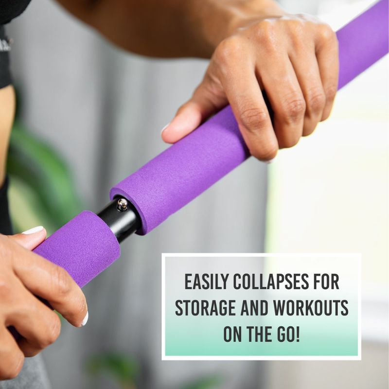 FlexCore® – Multifunctional Pilates Bar with Resistance Bands