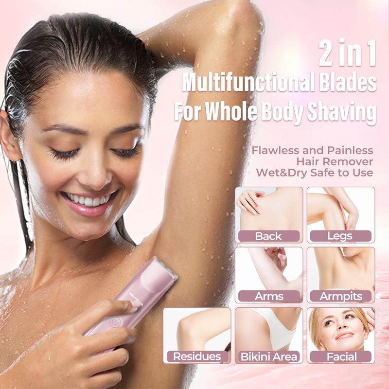 Akunbem - 2 in 1 Bikini Trimmer for Women
