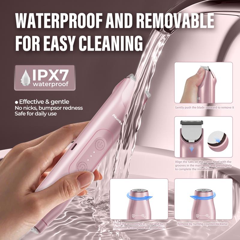 Akunbem - 2 in 1 Bikini Trimmer for Women